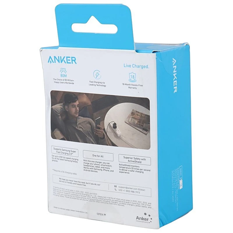 شارژر دیواری 45 وات انکر A2643K11 PD 3A