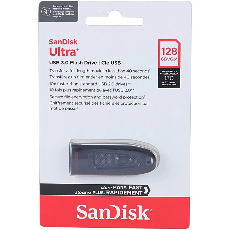 فلش 128 گیگ سن دیسک SanDisk Ultra CZ48 USB3.0
