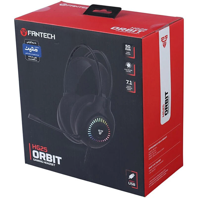 هدست گیمینگ سیم دار Fantech Orbit HG25