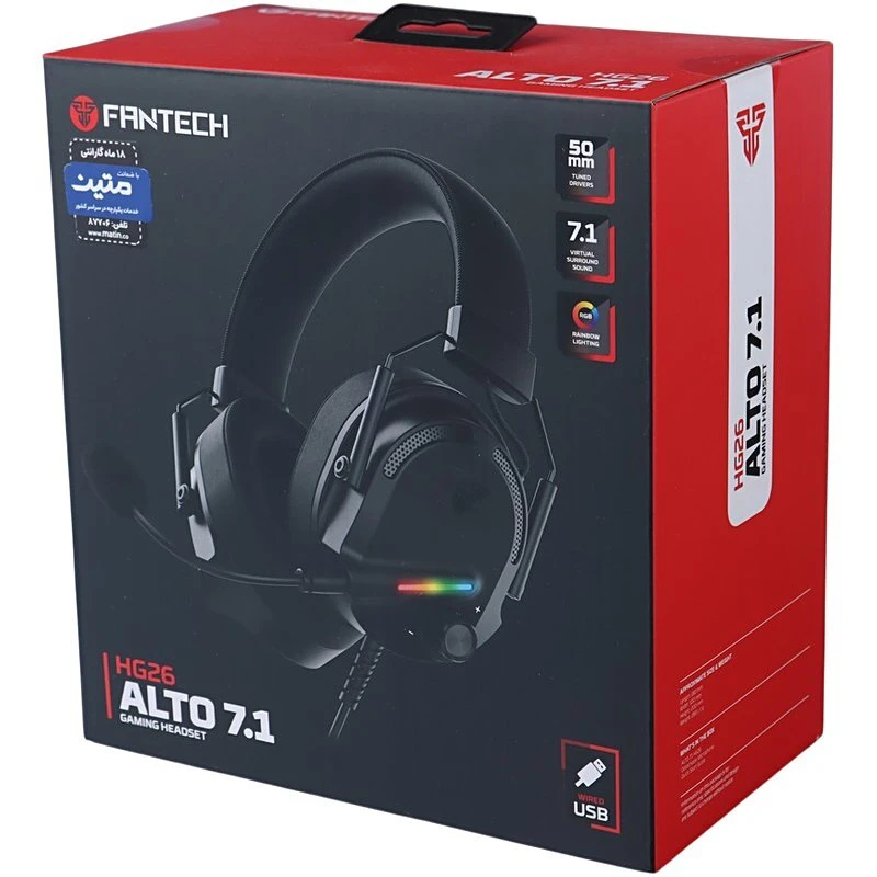 هدست گیمینگ سیم دار Fantech ALTO 7.1 HG26