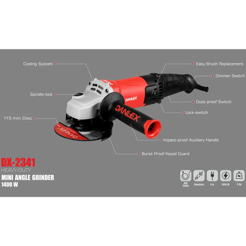 مینی فرز 1400 وات دنلکس DX-2341