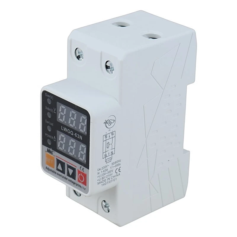 محافظ ولتاژ ورودی 63 آمپر هه ساره LWGQ-63N