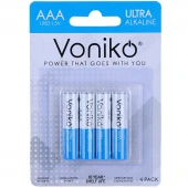 باتری چهارتایی نیم قلمی ونیکو Ultra Alkaline LR03 کد 1