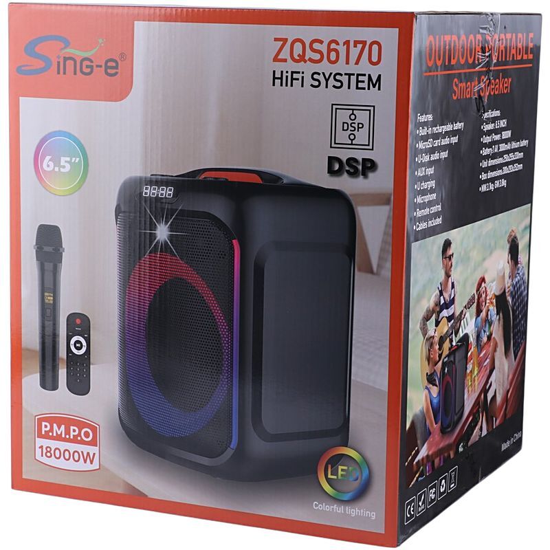 اسپیکر بلوتوثی سینگ ای ZQS6170 + میکروفون و ریموت کنترل