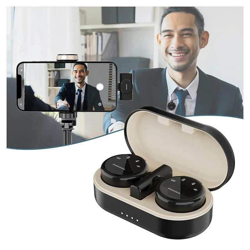 میکروفون یقه ای بی سیم Porodo Lavalier PD-WMDMIC