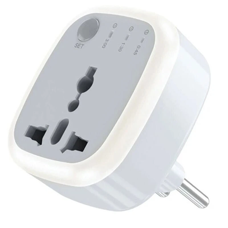 تبدیل برق 3 به 2 تایمر دار گرین لاین GNUSTMEUWH