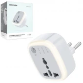 تبدیل برق 3 به 2 تایمر دار گرین لاین GNUSTMEUWH