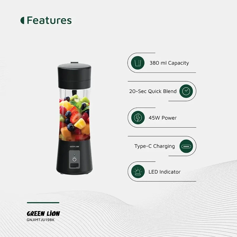 مخلوط کن شارژی گرین لاین Juice Mate GL-JU19 GNJIMTJU19