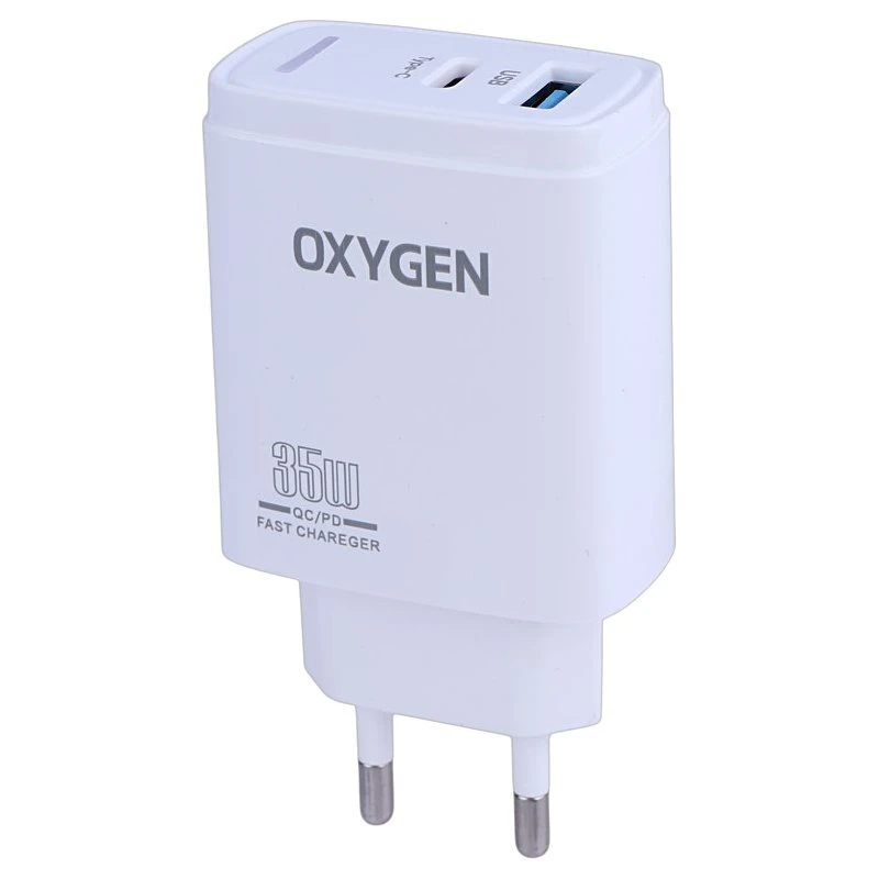 شارژر دیواری 35 وات اکسیژن CH-3 QC3.0 PD 3.5A