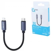 کابل کوتاه تایپ سی به لایتنینگ فست شارژ 30 وات اکسیژن LX-37 طول 30 سانتی متر