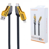 کابل شارژ چندکاره فست شارژ 65 وات هایکو استار HS-192 طول 1 متر