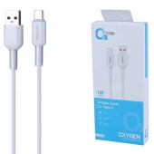 کابل تایپ سی فست شارژ 3 آمپر اکسیژن LX-23 طول 1 متر