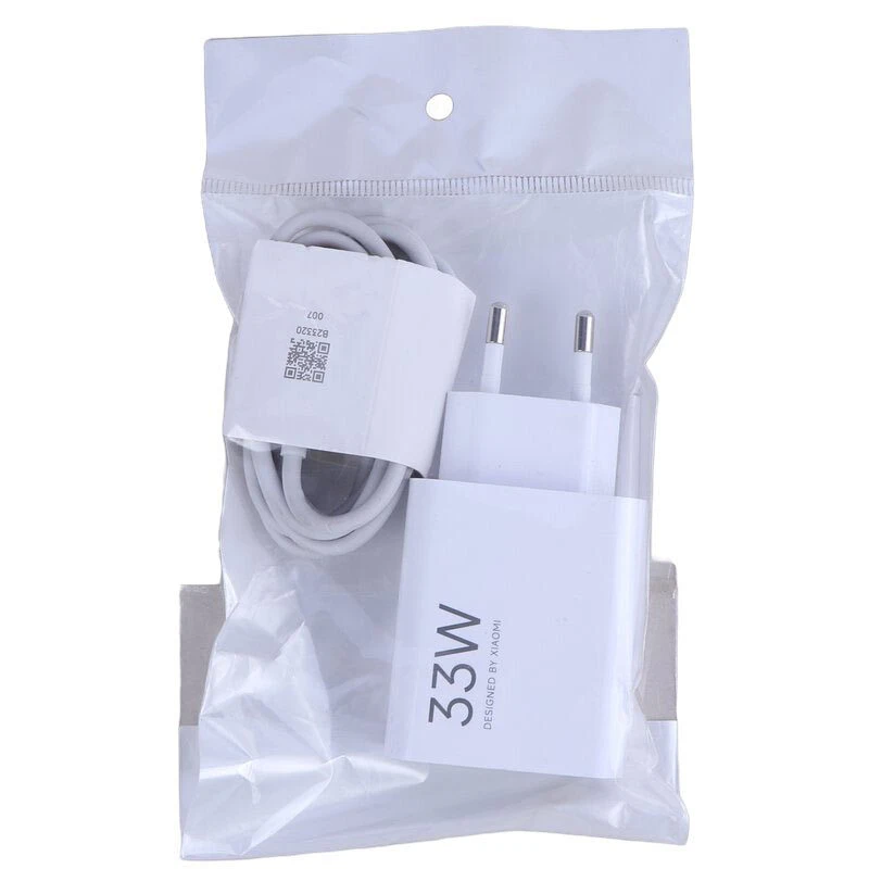 شارژر دیواری 33 وات شیائومی MDY-16-EF 3A سرجعبه + کابل تایپ سی