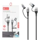کابل شارژ چندکاره فست شارژ 60 وات پرووان PCC395PD طول 1 متر