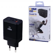 شارژر دیواری 45 وات هیمی Nitro Max VQ-T11 GaN PD 3A