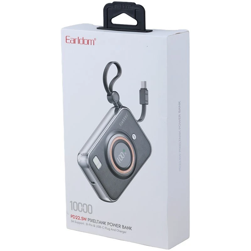 پاور بانک فست شارژ ارلدام ET-PD56 PD 22.5W ظرفیت 10000 میلی آمپر ساعت