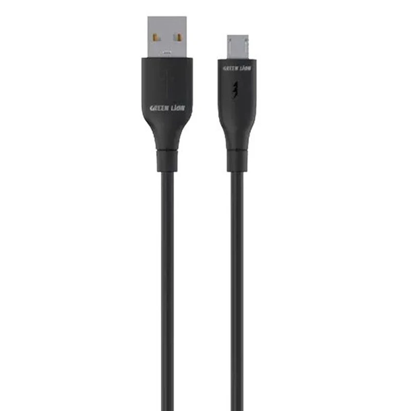 کابل میکرو یو اس بی فست شارژ 12 وات آمپر گرین لاین GNPVCUSAMCBK طول 1 متر