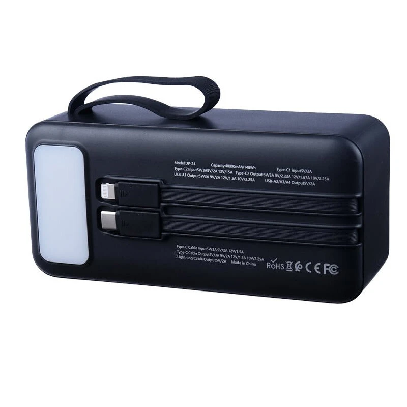 پاور بانک فست شارژ یو آر UP-24 QC3.0 PD 22.5W ظرفیت 40000 میلی آمپر ساعت