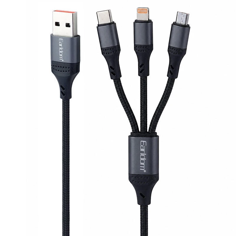 کابل شارژ چندکاره فست شارژ 120 وات ارلدام EC-IMC032 طول 1.2 متر
