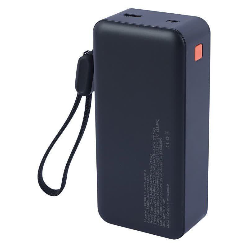 پاور بانک فست شارژ تسکو TP 3013 QC3.0 PD 22.5W ظرفیت 30000 میلی آمپر ساعت