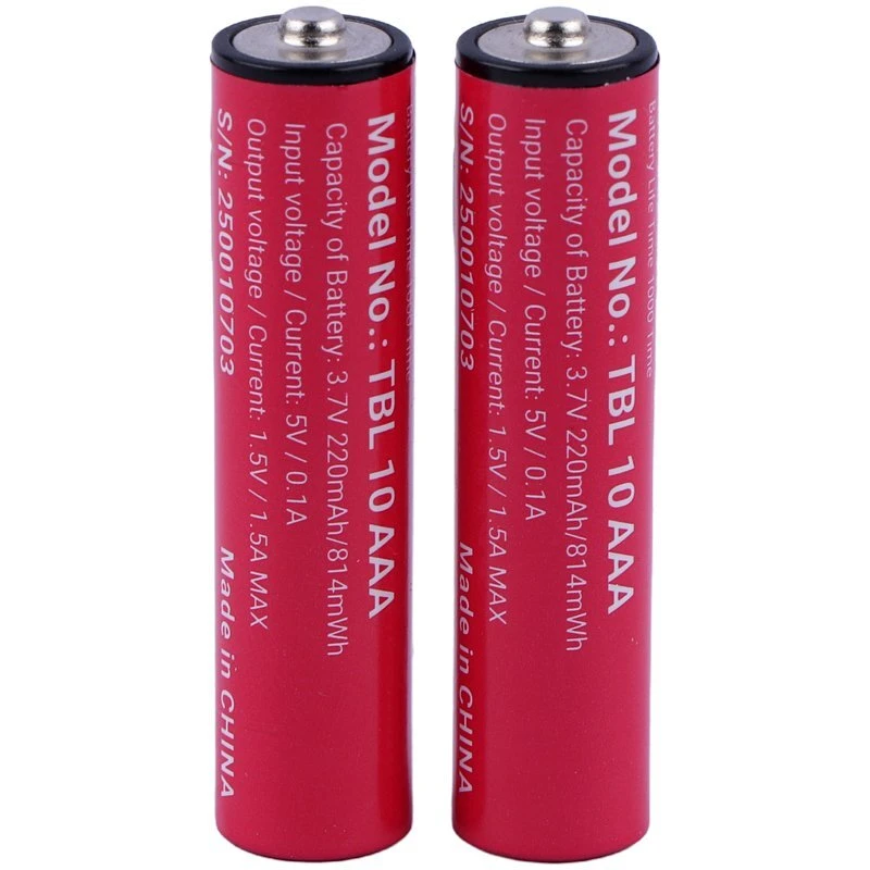 باتری دوتایی نیم قلمی شارژی TSCO TBL 10 AAA 220mAh
