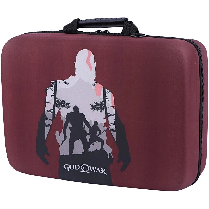 کیف کنسول بازی PS5 Slim طرح God of War کد 7 + نگهدارنده هدست