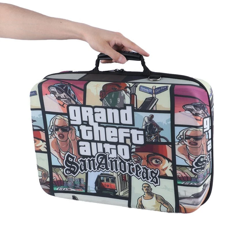 کیف کنسول بازی PS5 Slim طرح GTA San Andreas کد 2 + نگهدارنده هدست