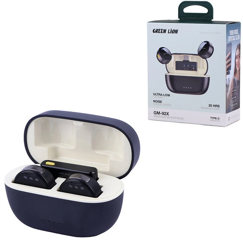 میکروفون یقه ای بی سیم Green Lion GM-92X