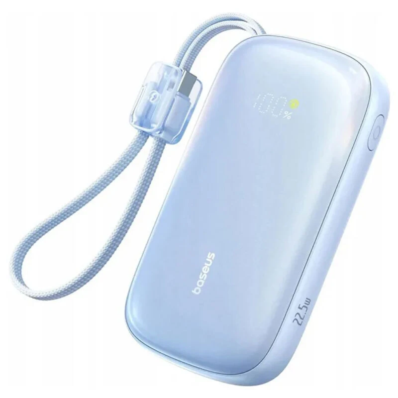 پاور بانک فست شارژ باسئوس EnerFill FC21 Qpow 3 Ultra E0027L PD 22.5W ظرفیت 10000 میلی آمپر ساعت