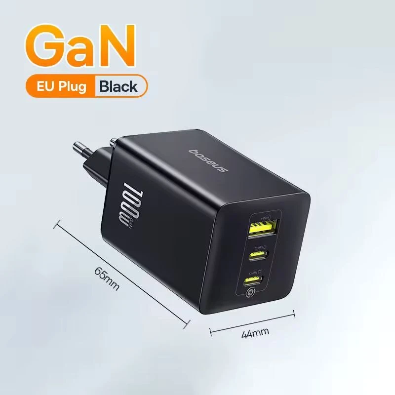 شارژر دیواری 100 وات باسئوس EnerFill FE11 CCFK100CE GaN PD QC4.0 5A