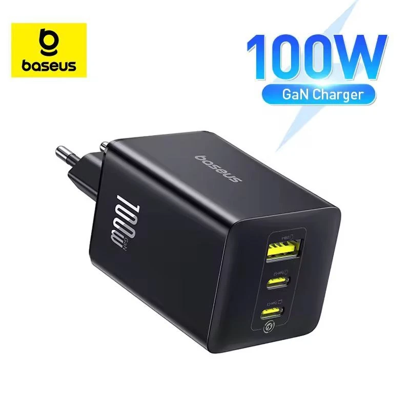شارژر دیواری 100 وات باسئوس EnerFill FE11 CCFK100CE GaN PD QC4.0 5A