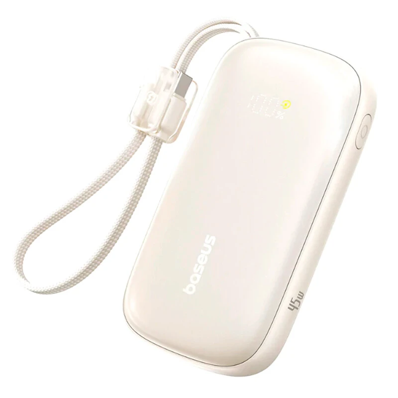 پاور بانک فست شارژ باسئوس EnerFill FC21 Qpow 3 Ultra E0027P PD 45W ظرفیت 20000 میلی آمپر ساعت