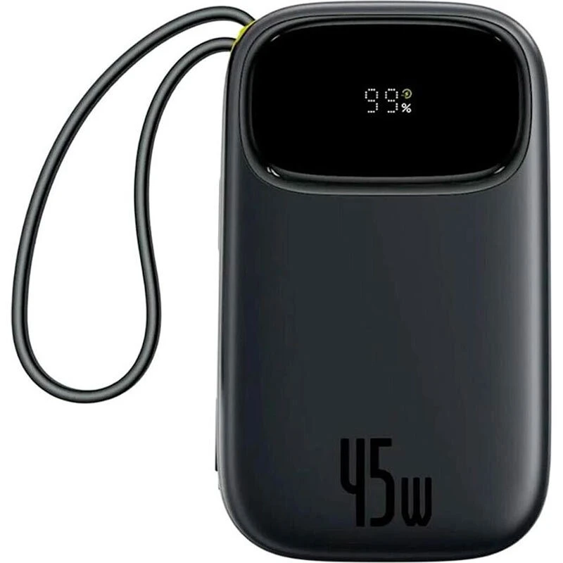 پاور بانک فست شارژ باسئوس QPow 3 P10082105123 PD 45W ظرفیت 20000 میلی آمپر ساعت