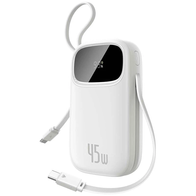 پاور بانک فست شارژ باسئوس QPow 3 P10082105123 PD 45W ظرفیت 20000 میلی آمپر ساعت