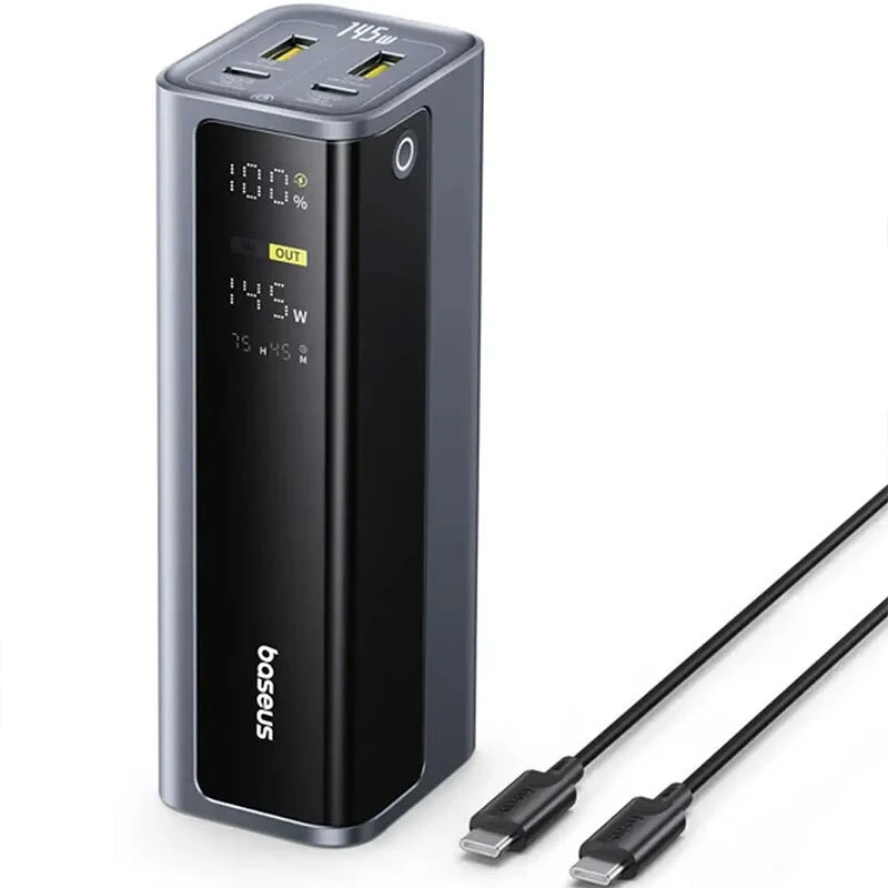 پاور بانک فست شارژ باسئوس EnerGeek GP12 PPAP-20E5 P10082109813 PD 100W ظرفیت 20800 میلی آمپر ساعت