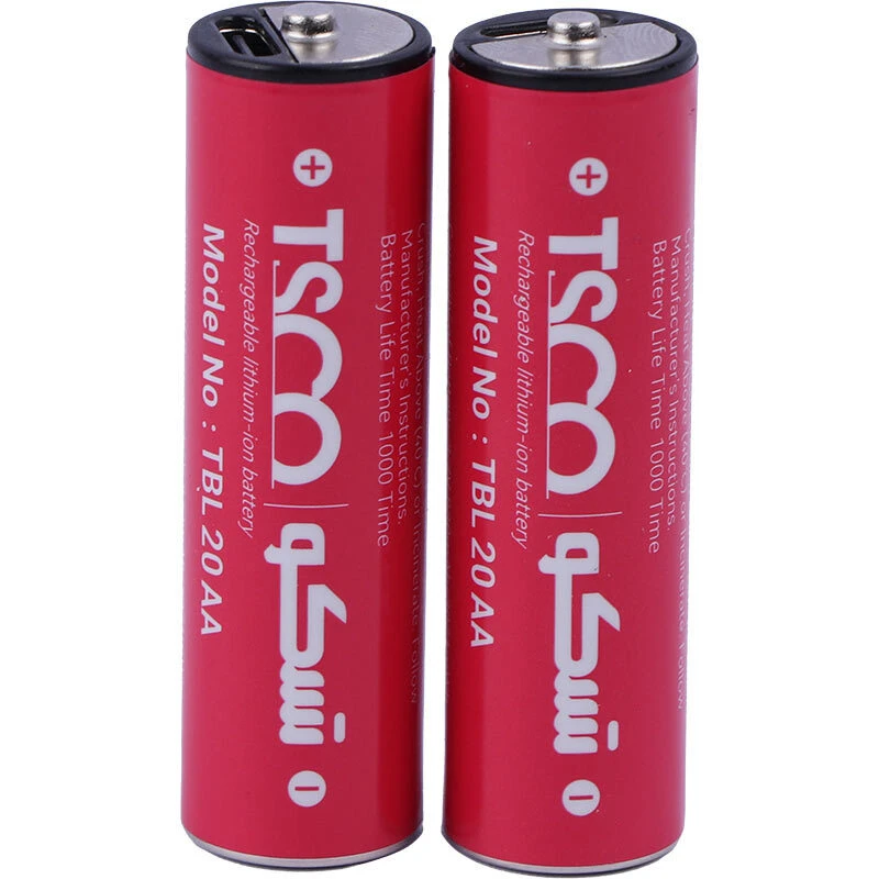 باتری دوتایی قلمی شارژی TSCO TBL 20 AA 830mAh