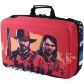 کیف کنسول بازی PS5 Slim طرح Red Dead Redemption 2 و زرد سرمه ای کد 19