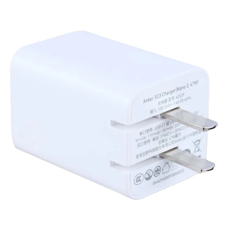 شارژر دیواری 45 وات انکر Nano 3 523 A2039 GaN PD 4A