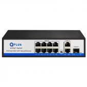 سوییچ 8 پورت POE کیو پلاس PL-P8002G-S1