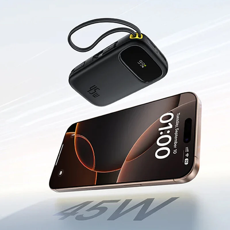 پاور بانک فست شارژ باسئوس EnerFill FC31 Qpow 3 E0028D00 45W ظرفیت 20000 میلی آمپر ساعت