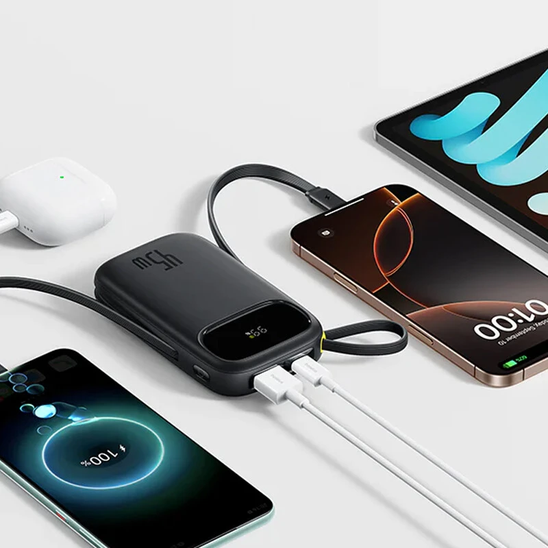 پاور بانک فست شارژ باسئوس EnerFill FC31 Qpow 3 E0028D00 45W ظرفیت 20000 میلی آمپر ساعت