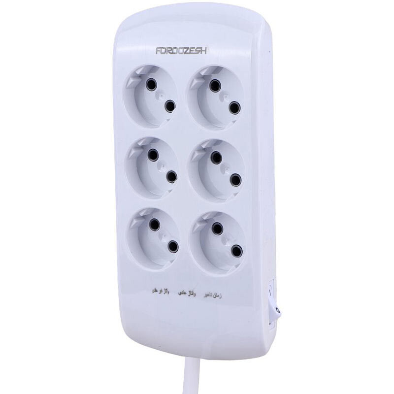 محافظ برق دیجیتال کامپیوتر و صوتی تصویری 6 خانه فروزش Lotus LT600 با کابل 2.8 متری