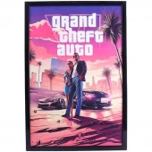 تابلو شاسی طرح GTA VI سایز 40*60 سانتی متر کد 3