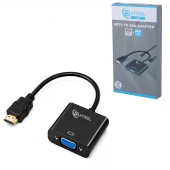 تبدیل HDMI به VGA بایبل C-28 + کابل صدا و کابل Micro USB