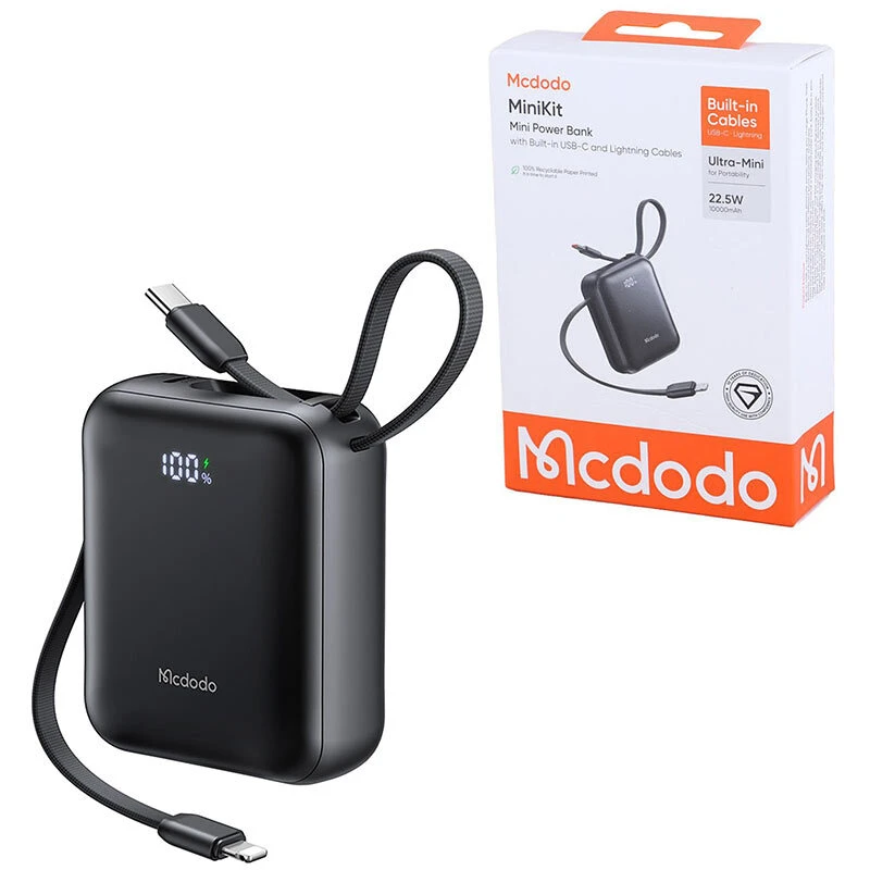 پاور بانک فست شارژ مک دودو Minikit MC-862 PD 22.5W ظرفیت 10000 میلی آمپر ساعت