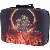کیف کنسول بازی PS5 Slim طرح DOOM Eternal + نگهدارنده هدست