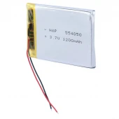 باتری لیتیومی 1200mAh 4*38*50mm 554050
