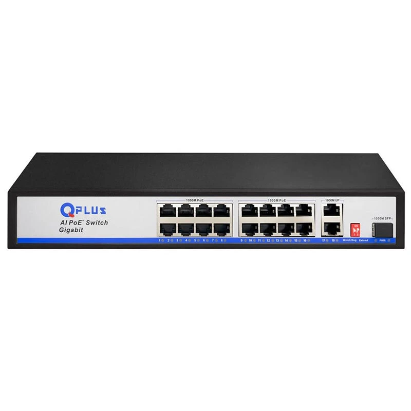 سوییچ 16 پورت POE کیو پلاس PL-PGH1602-S1
