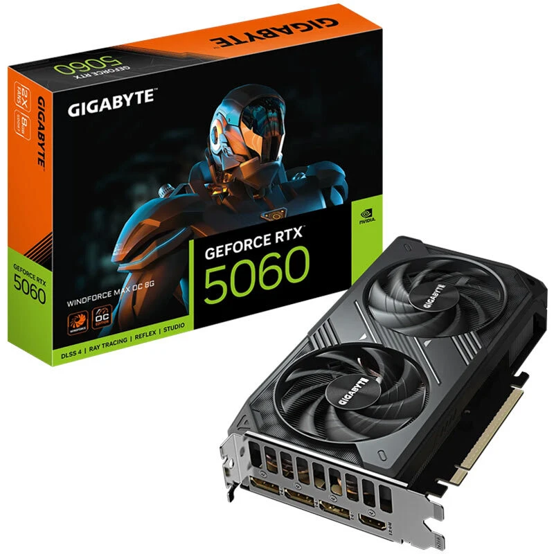 کارت گرافیک Gigabyte GeForce RTX 5060 Windforce Max OC 8G GDDR7 128Bit