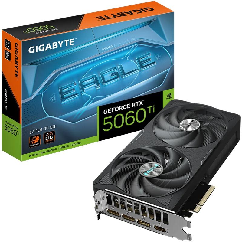 کارت گرافیک Gigabyte GeForce RTX 5060 Ti EAGLE OC 8G GDDR7 128Bit